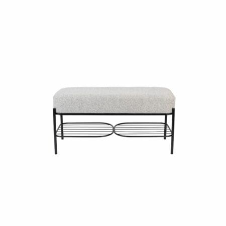 Bench Milou - stof grijs - Afbeelding 3
