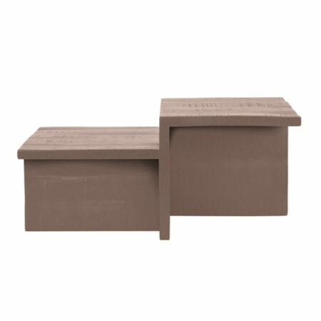 Skip salontafel - espresso mangohout - Afbeelding 3