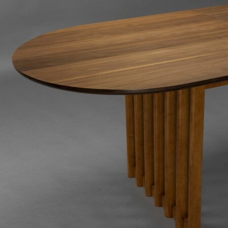 Dutchbone Barlet eettafel - walnut 200-240cm - Afbeelding 5