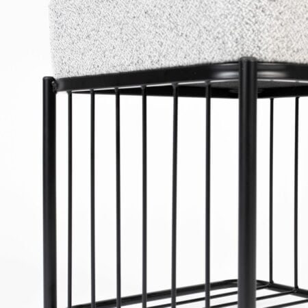 Bench Milou - stof grijs - Afbeelding 5