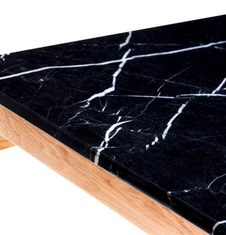 Hübsch Rauw salontafel medium - naturel zwart - Afbeelding 6