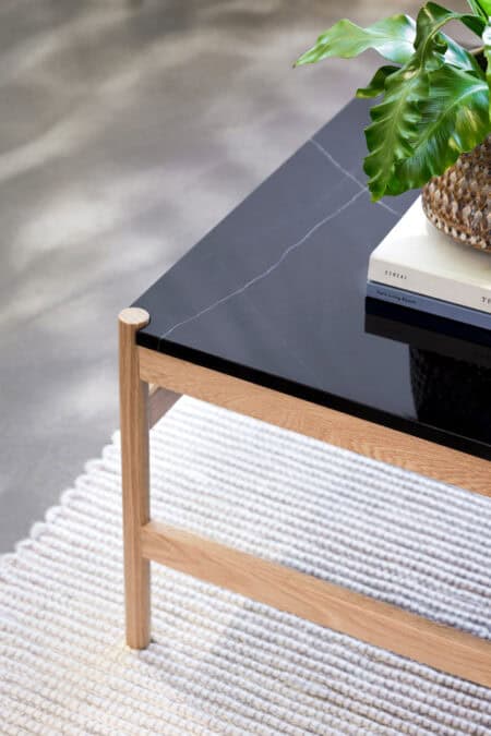 Hübsch Rauw salontafel medium - naturel zwart - Afbeelding 7